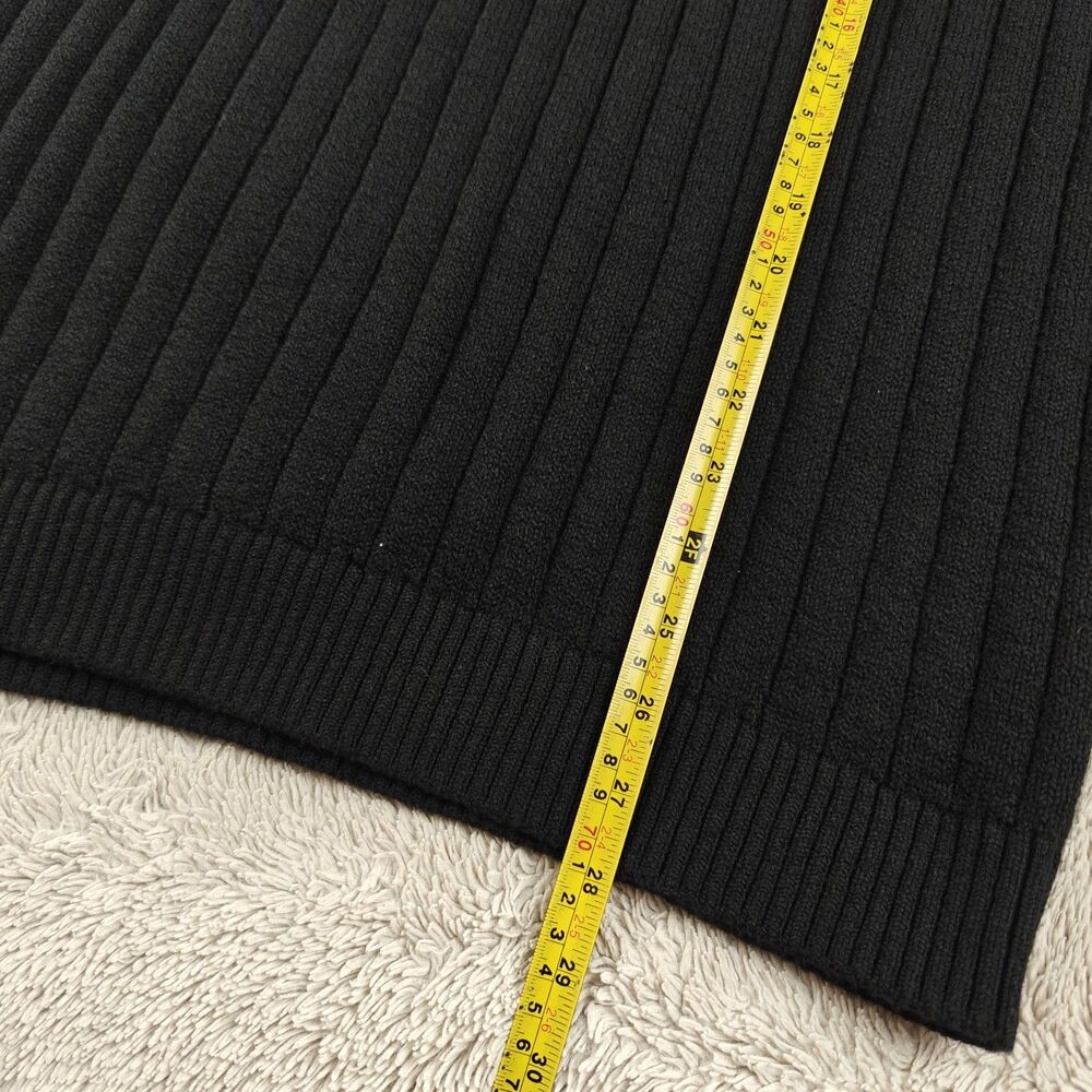Banana Republic Cozy Turtleneck Sweater Men's M Black Ribbed Mockneck NWT - Picture 7 of 7
